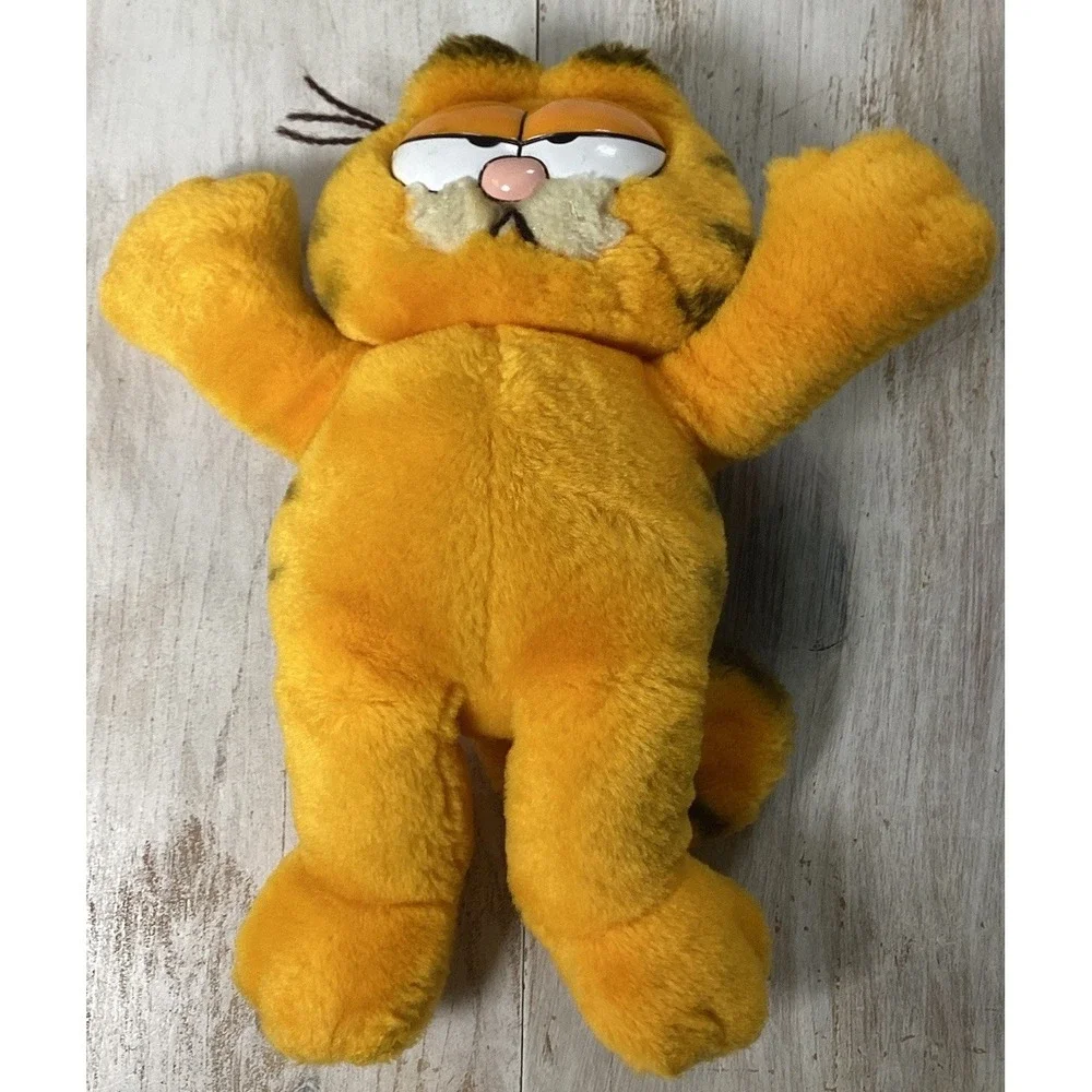 Vintage RARE‎ 1978 1981 Garfield Stuffed Animal Plush With Rotating Head